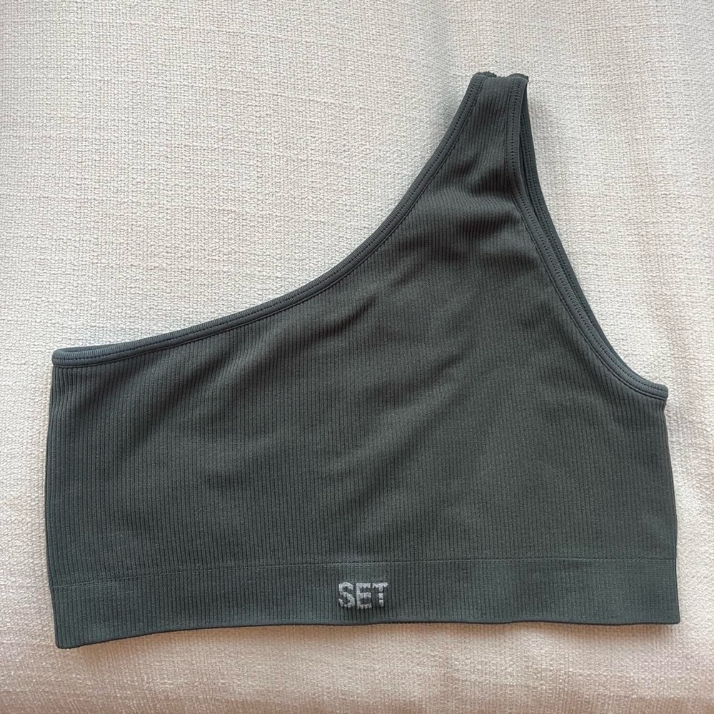 Set active sculpt flex one shoulder bra